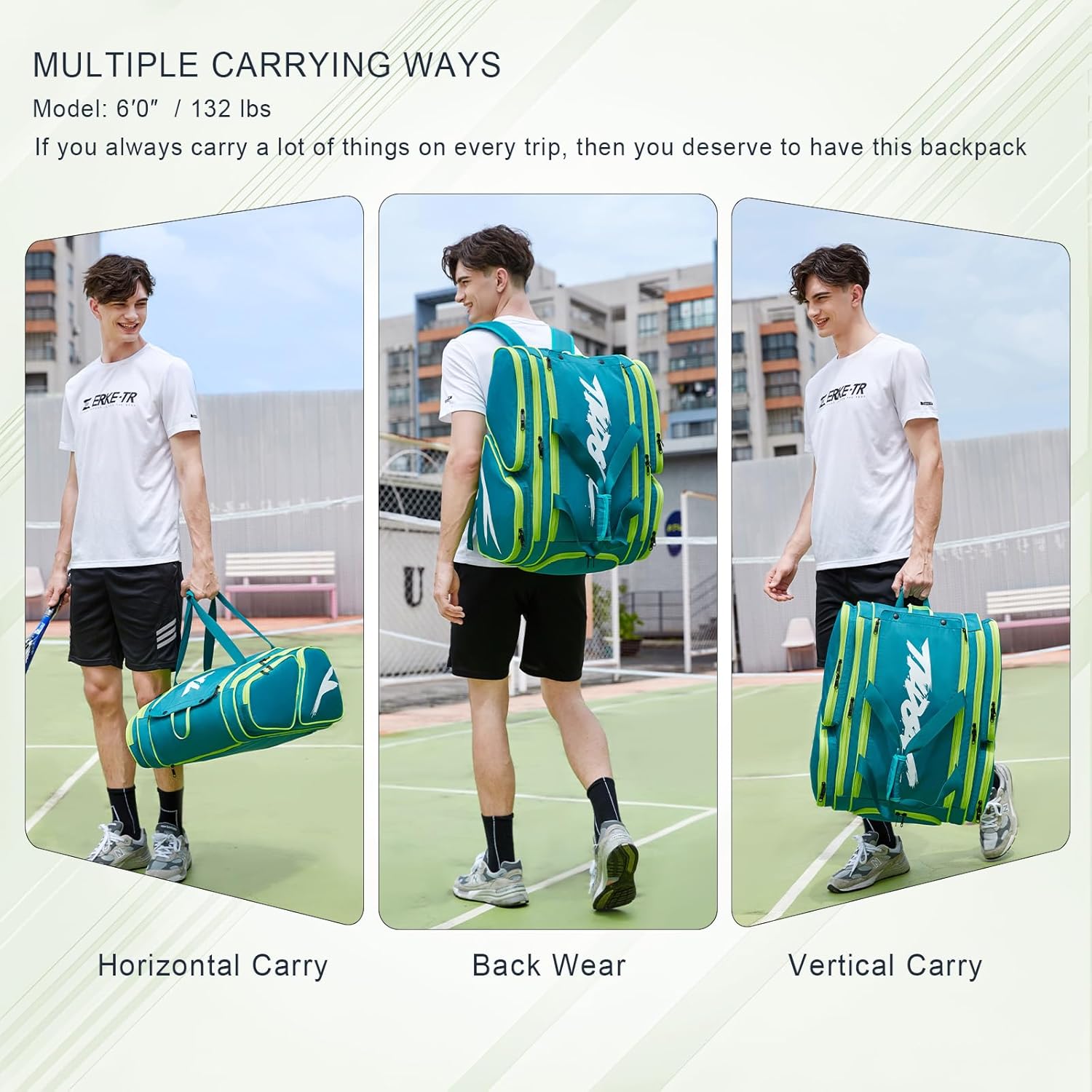 TILDOSAC Bolsa de pickleball \u2013 Bolsa grande de paleta para 4 p...