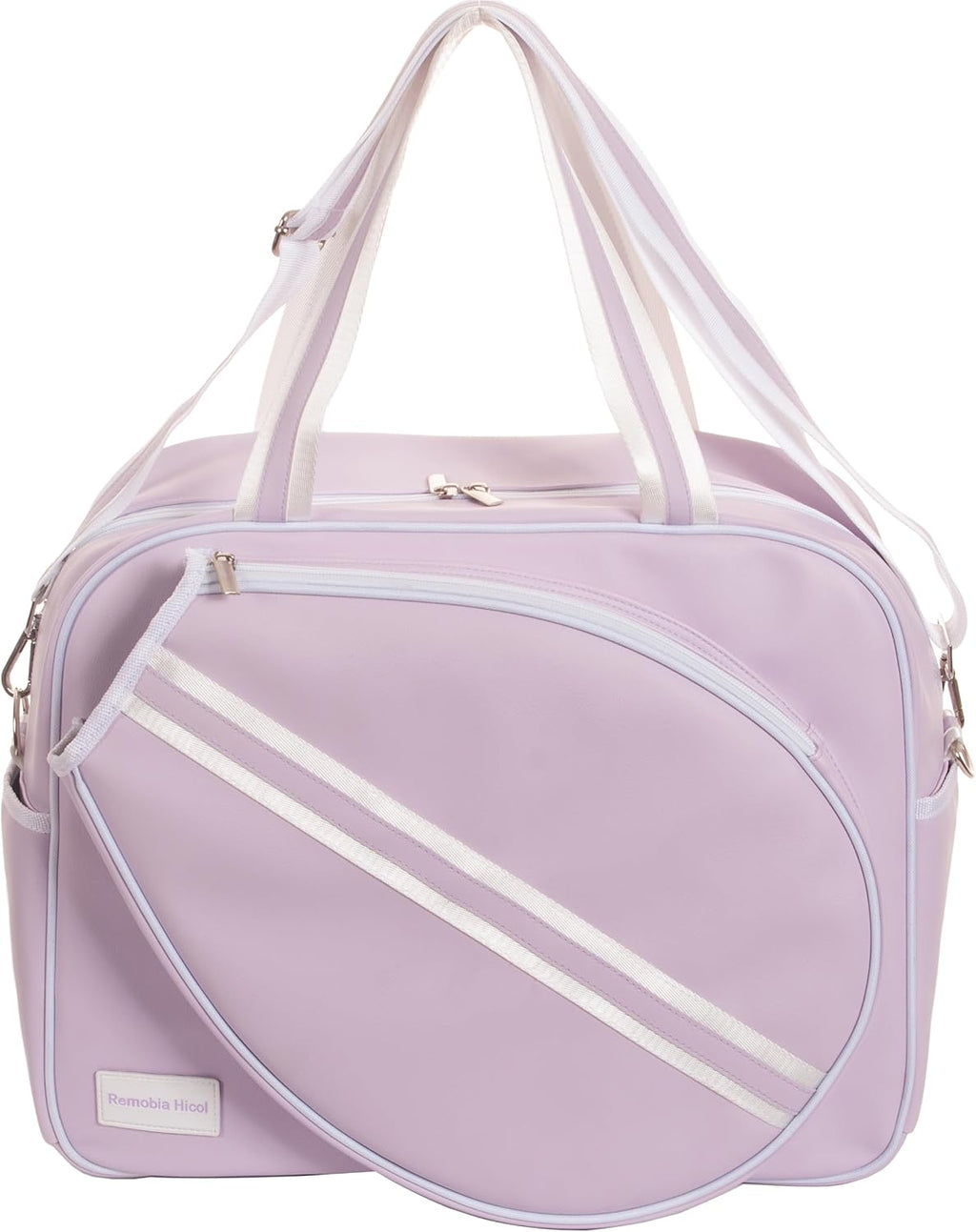 Remobia Hicol Bolso deportivo grande de piel sintética púrpura para...
