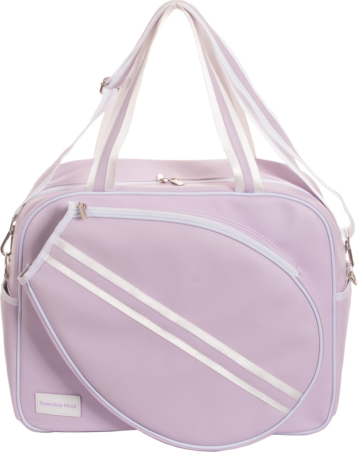 Remobia Hicol Bolso deportivo grande de piel sintética púrpura para...