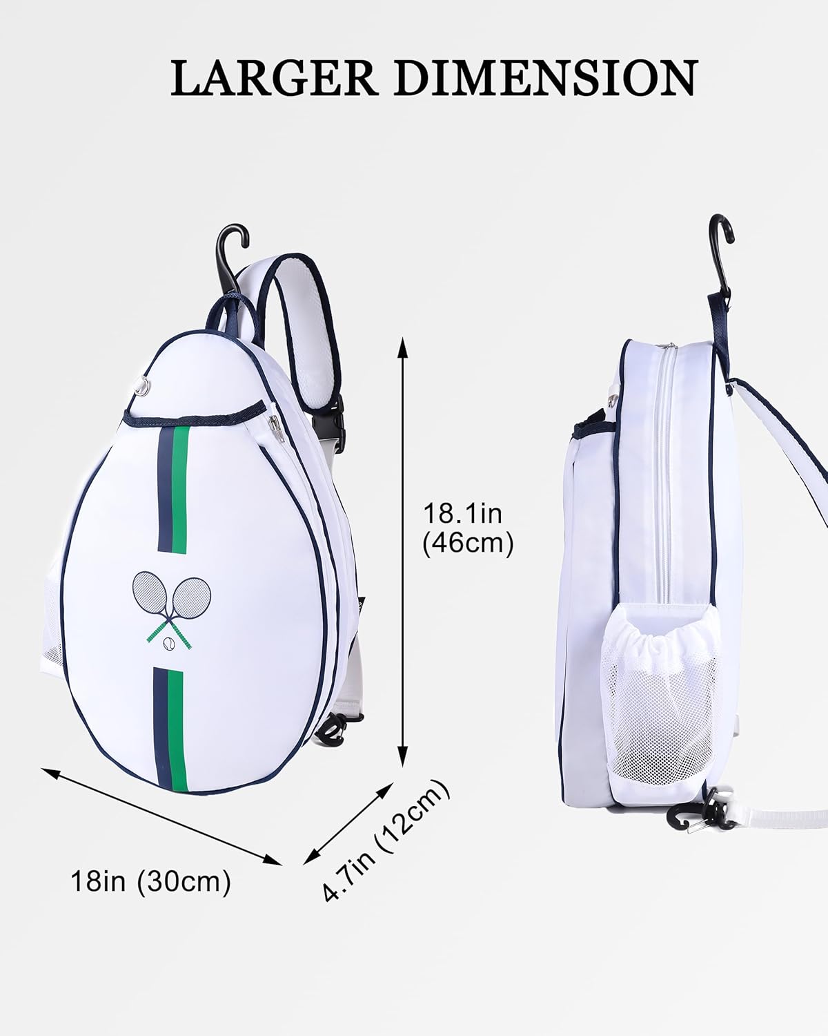 Rejolly Bolsa Bandolera de Raqueta de Tenis para Mujeres y Hombres...