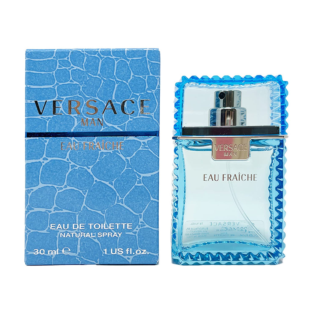 Versace Man by Versace Eau Fraiche Eau De Toilette Spray (Azul) 1 Oz