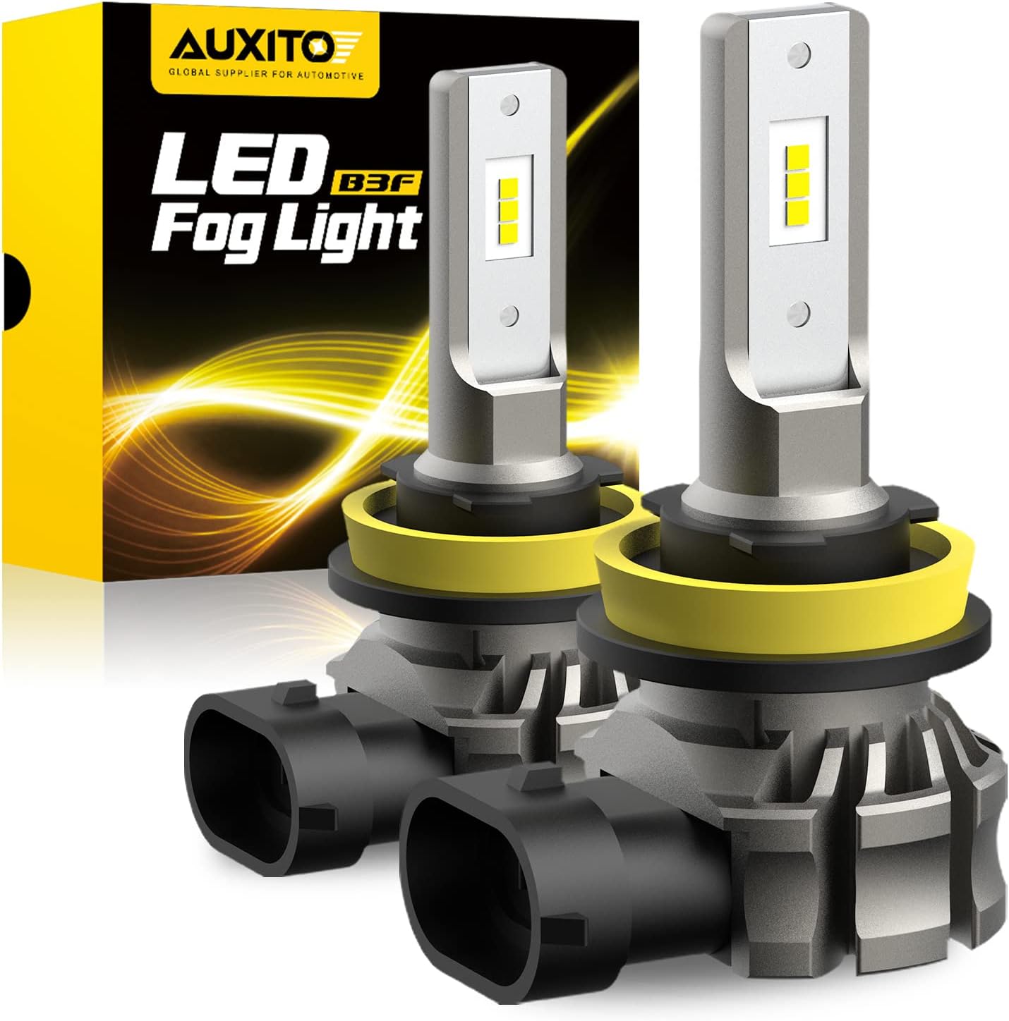AUXITO Bombillas LED antiniebla H11\/H8\/H16 o DRL, 6000 lúmenes, l...