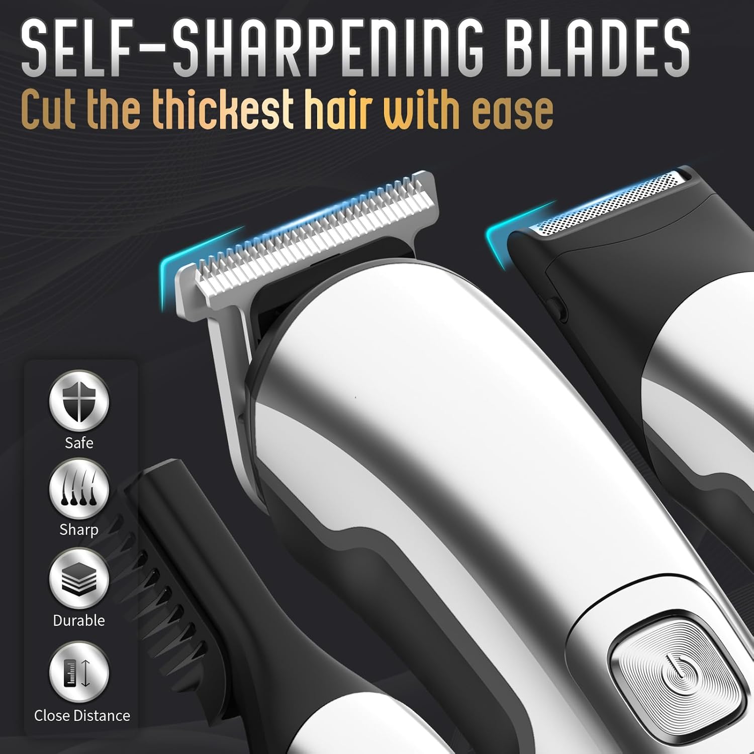 Ufree - Cortadora de barba inalámbrica para hombres, maquina de afe...