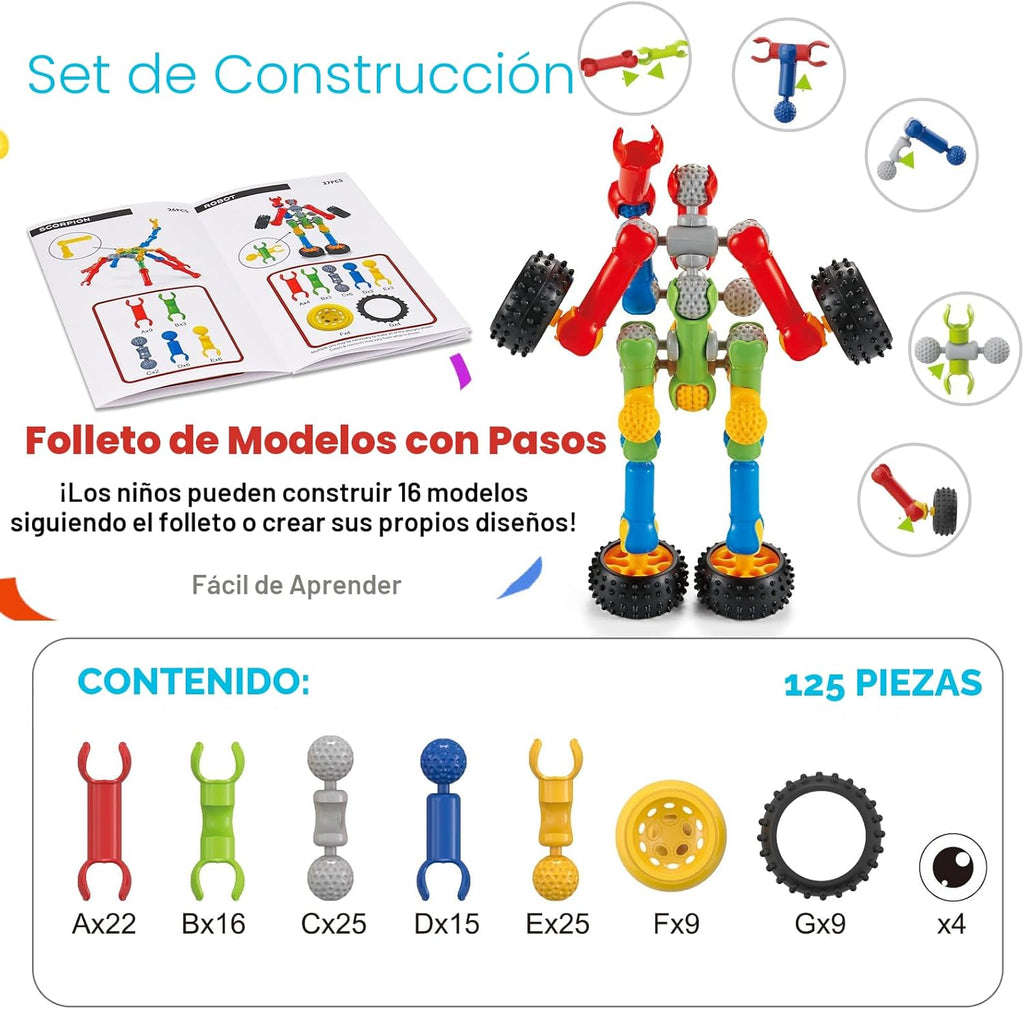 Juguetes de construcción STEM para niños de 3, 4, 5, 6, 7, 8+ años,...