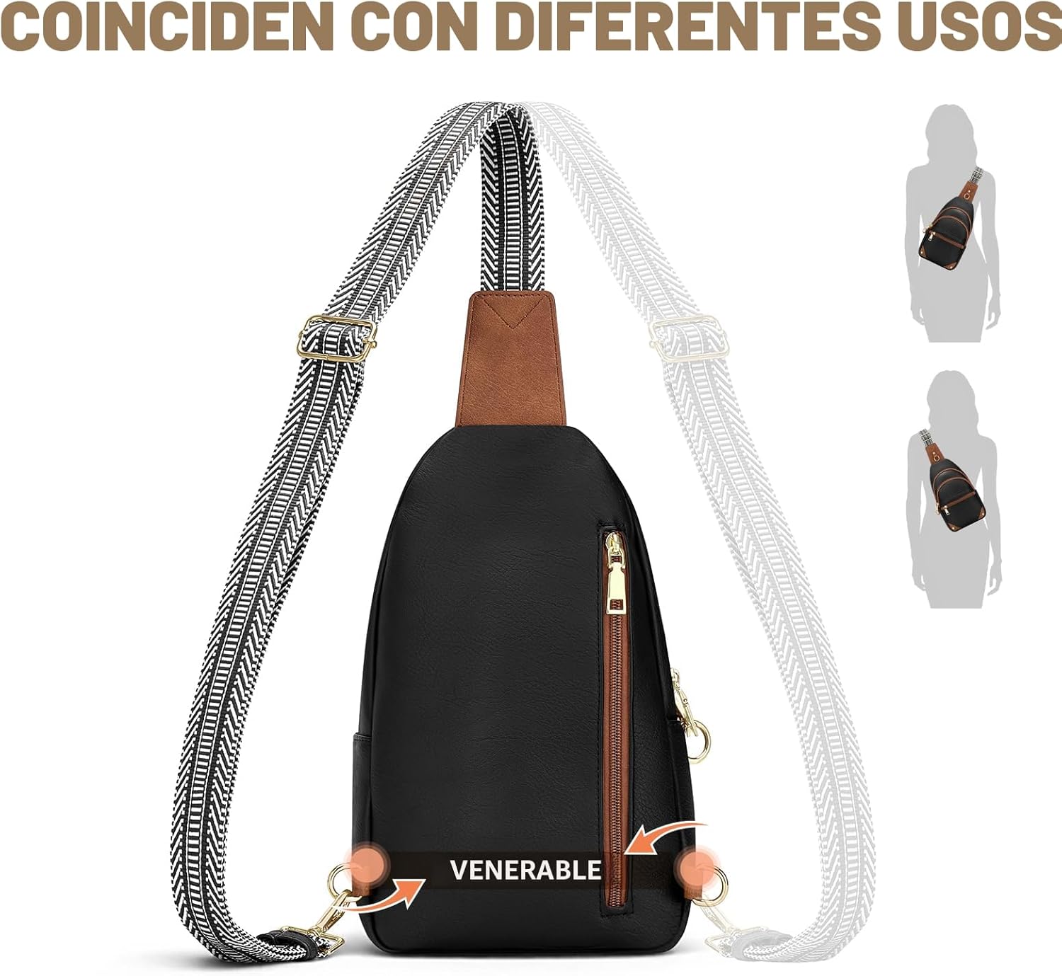 SYTRAH Bolsos de hombro antirrobo para mujer, bolso bandolera RFID...
