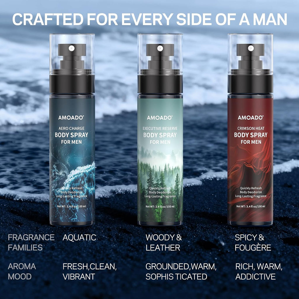AMOADO Set de Spray Corporal para Hombres \u2013 Spray Corporal par...