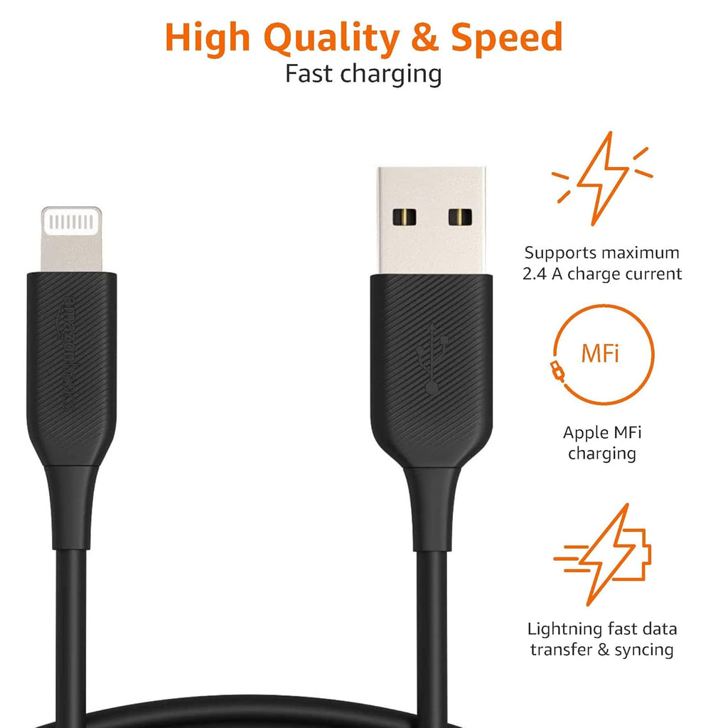 Amazon Basics Cable de carga USB-C a Lightning ABS, cargador certif...