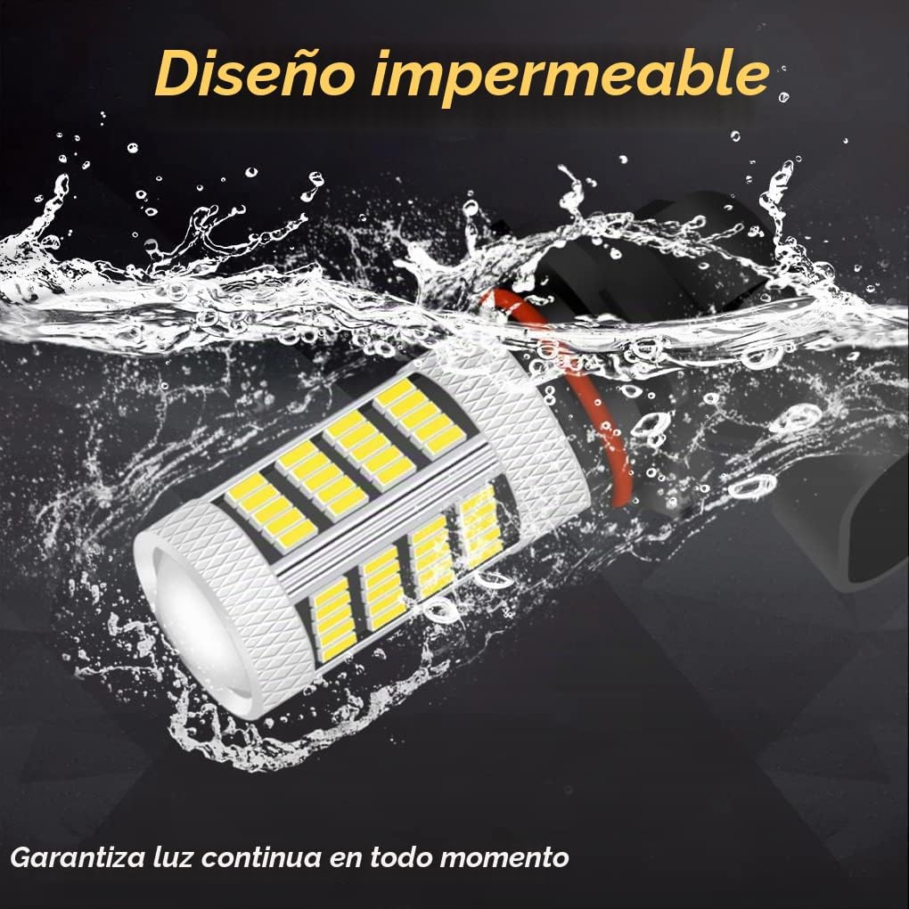 GLOFE Bombillas LED de alta potencia 92smd 6000K blancas 9005 9006...