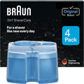 Braun - Cartuchos de recambio CCR, 4 unidades, cartuchos Clean & Renew