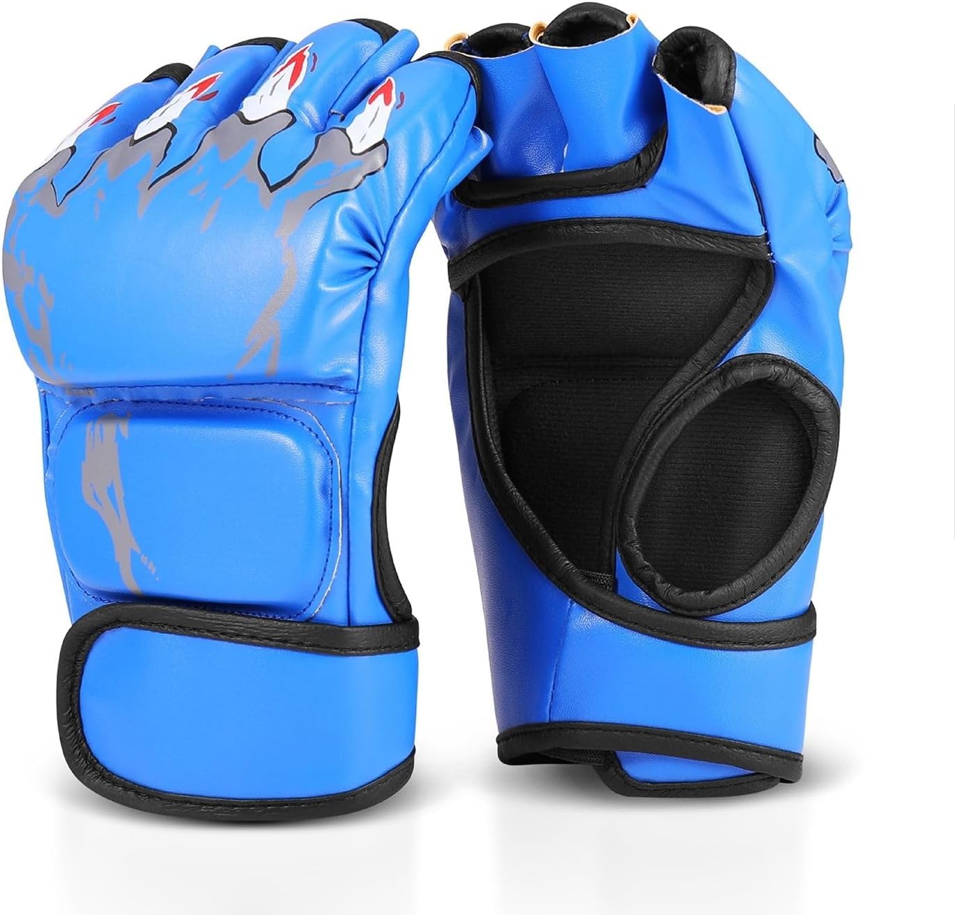 Flexzion, guantes de boxeo con dedos descubiertos - Grappling, MMA,...