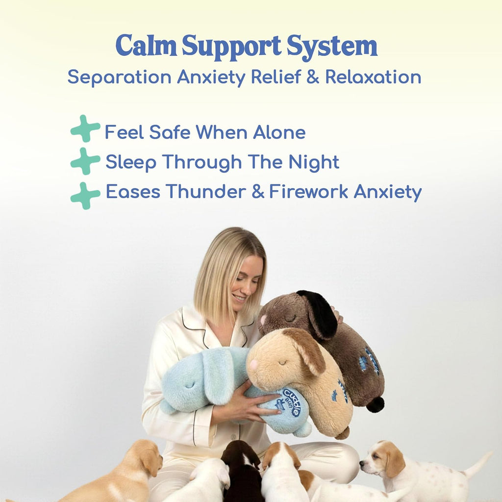 Race&amp;Herd CuddleBun - Juguete para cachorros con latido del cor...