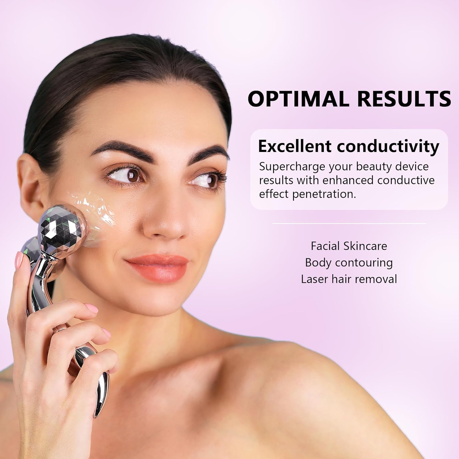 YMEYFAN Gel conductor grande de 2,5 litros para dispositivo facial...