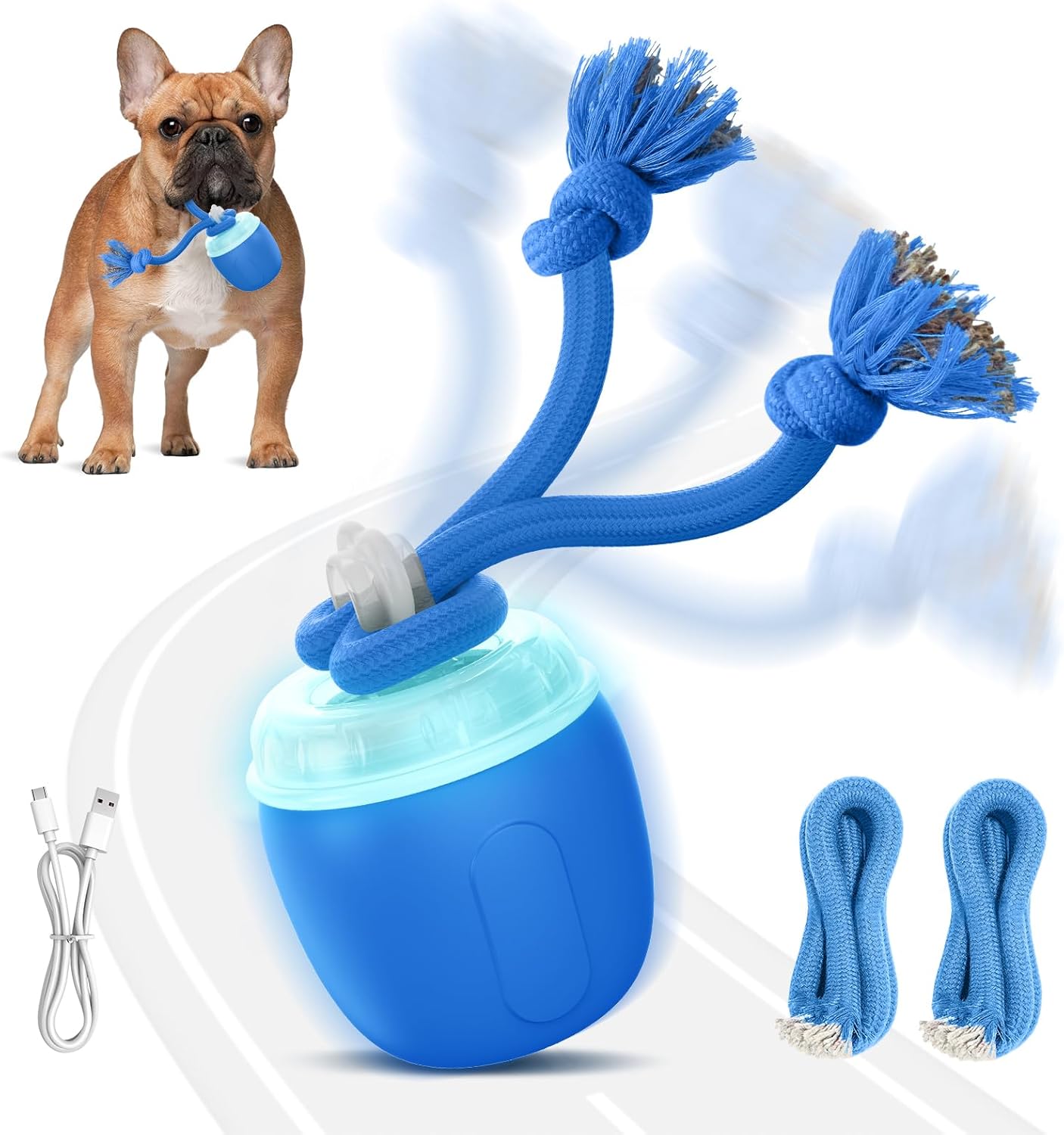 COPHCY Juguetes interactivos para perros, juguete automático para p...