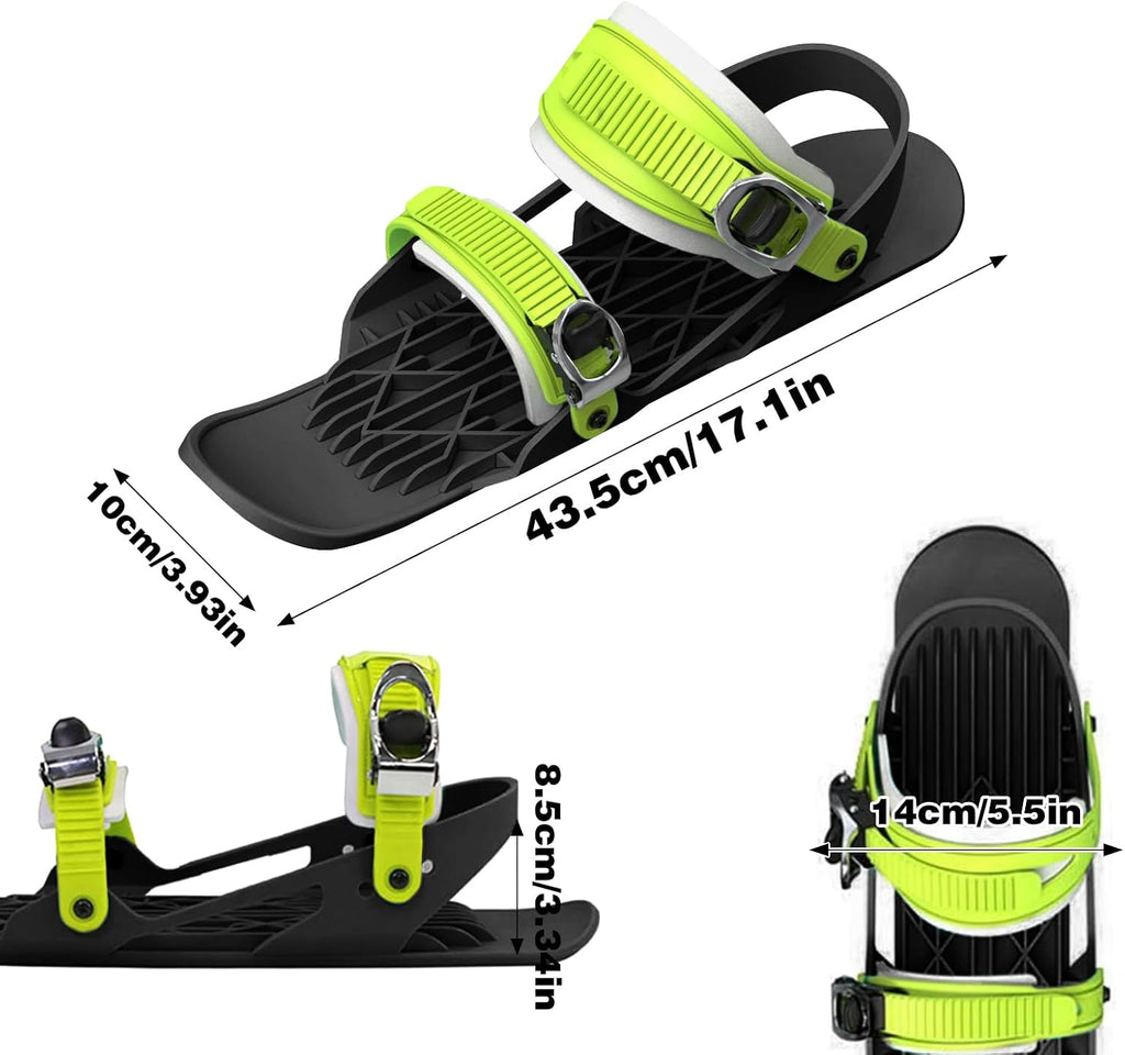 Snow Pro - Juego de mini patines cortos de esquí, patines ajustable...