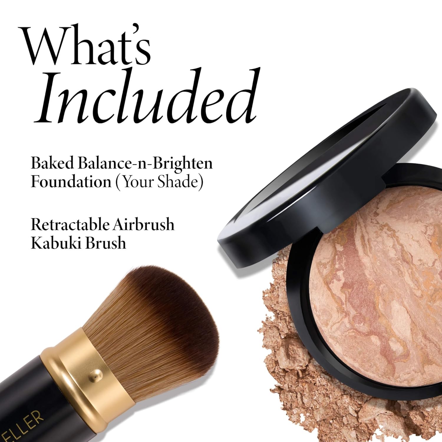 LAURA GELLER NEW YORK Baked Balance-n-Brighten Base con Brocha Kabu...