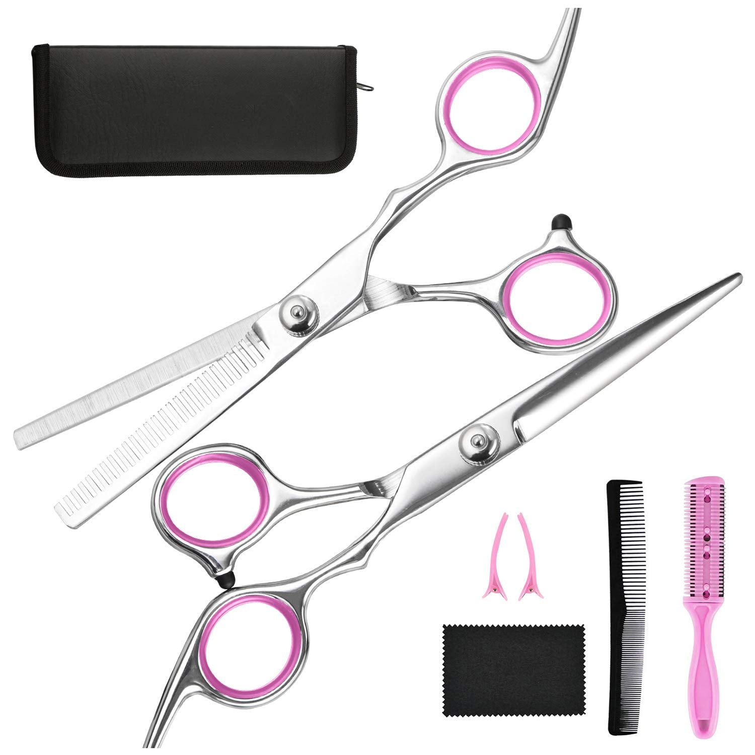 Fcysy Tijeras de corte de cabello, tijeras de peluquería profesiona...