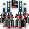 FITMOTORS Bombillas LED H11\/H8\/H9 9005\/HB3, 160 W, 32000 lúmenes...