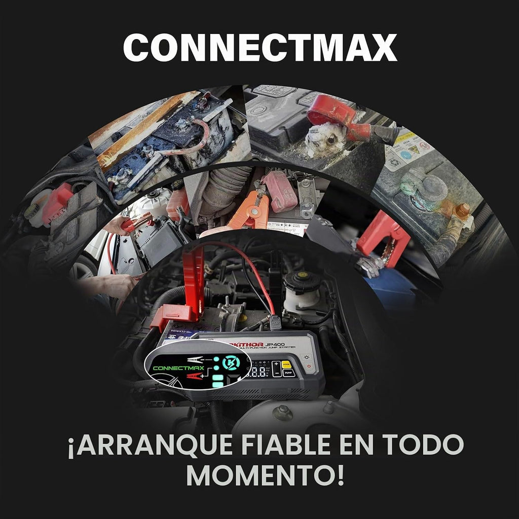 LOKITHOR JP400 Arrancador de Salto con Compresor de Aire, Paquete P...