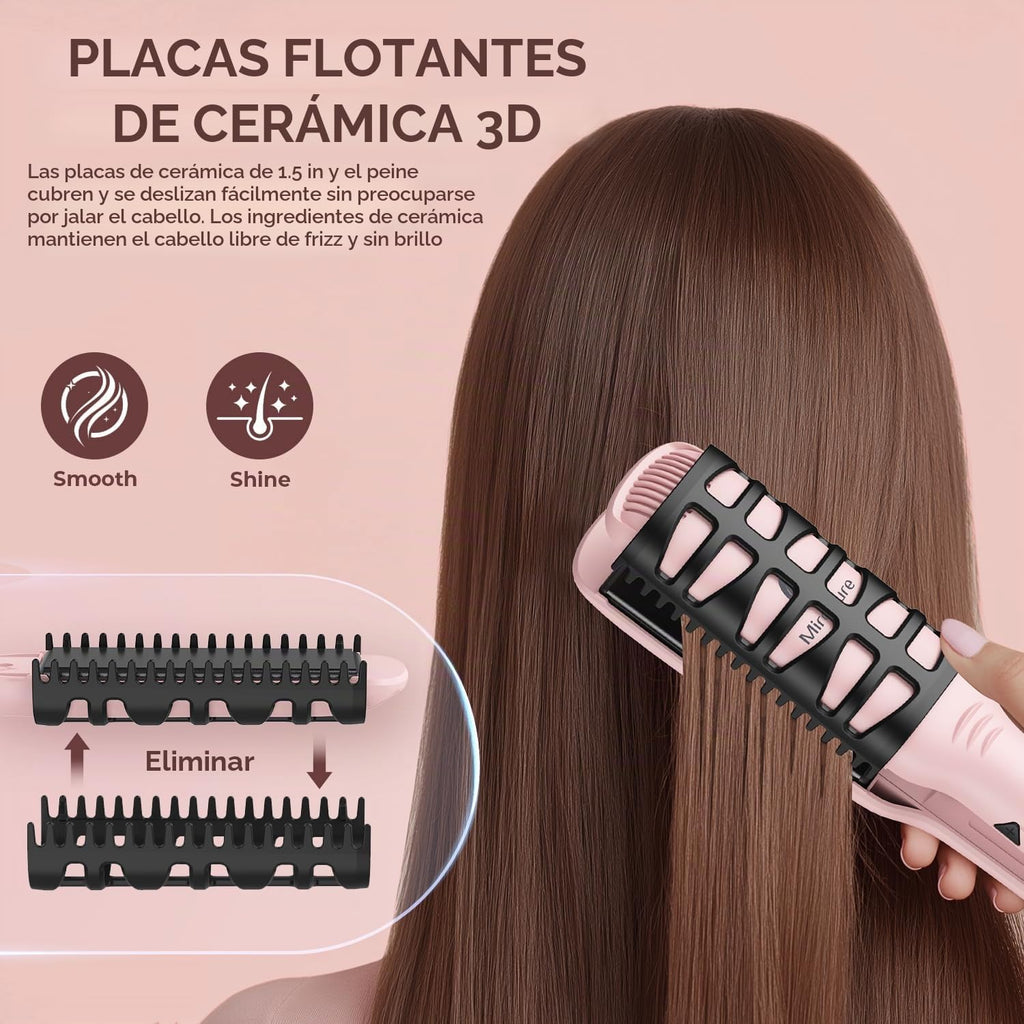 MiroPure Plancha plana de 1.5 pulgadas, plancha de pelo con calenta...