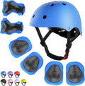WayEee Juego de casco de bicicleta para niños, rodilleras, equipo d...