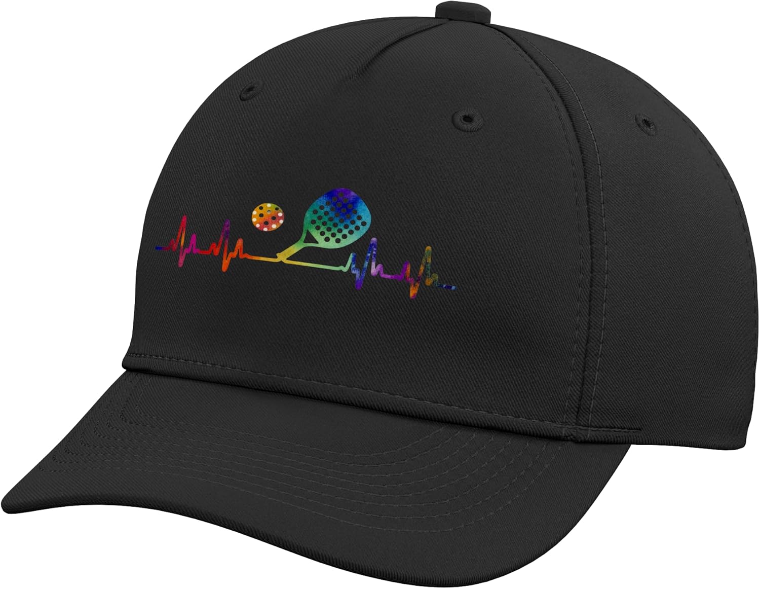 Padel Heartbeat Cool Racket Sport Player Coach Gorra de béisbol aju...