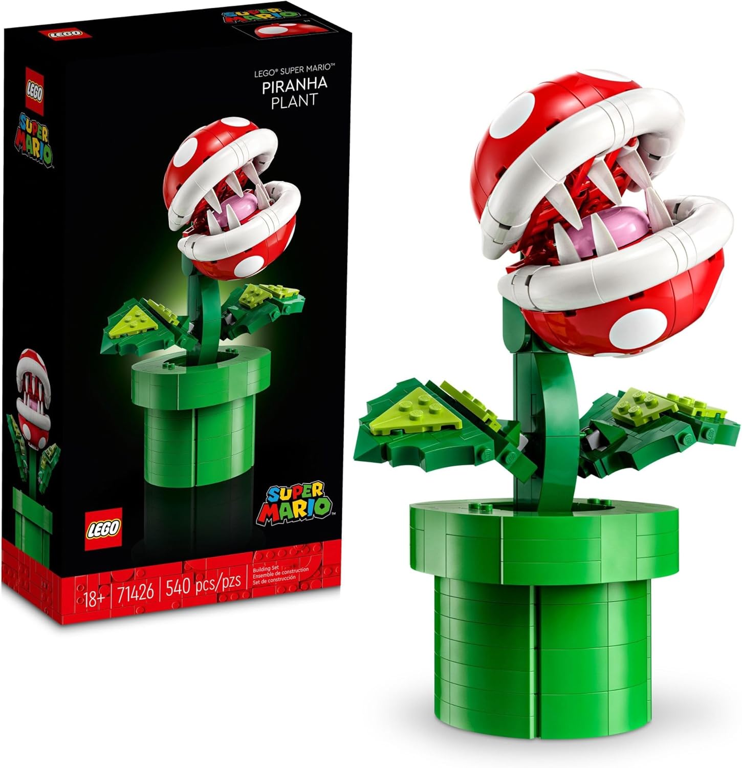 LEGO Super Mario - Juego de construcción de plantas de piraña para...