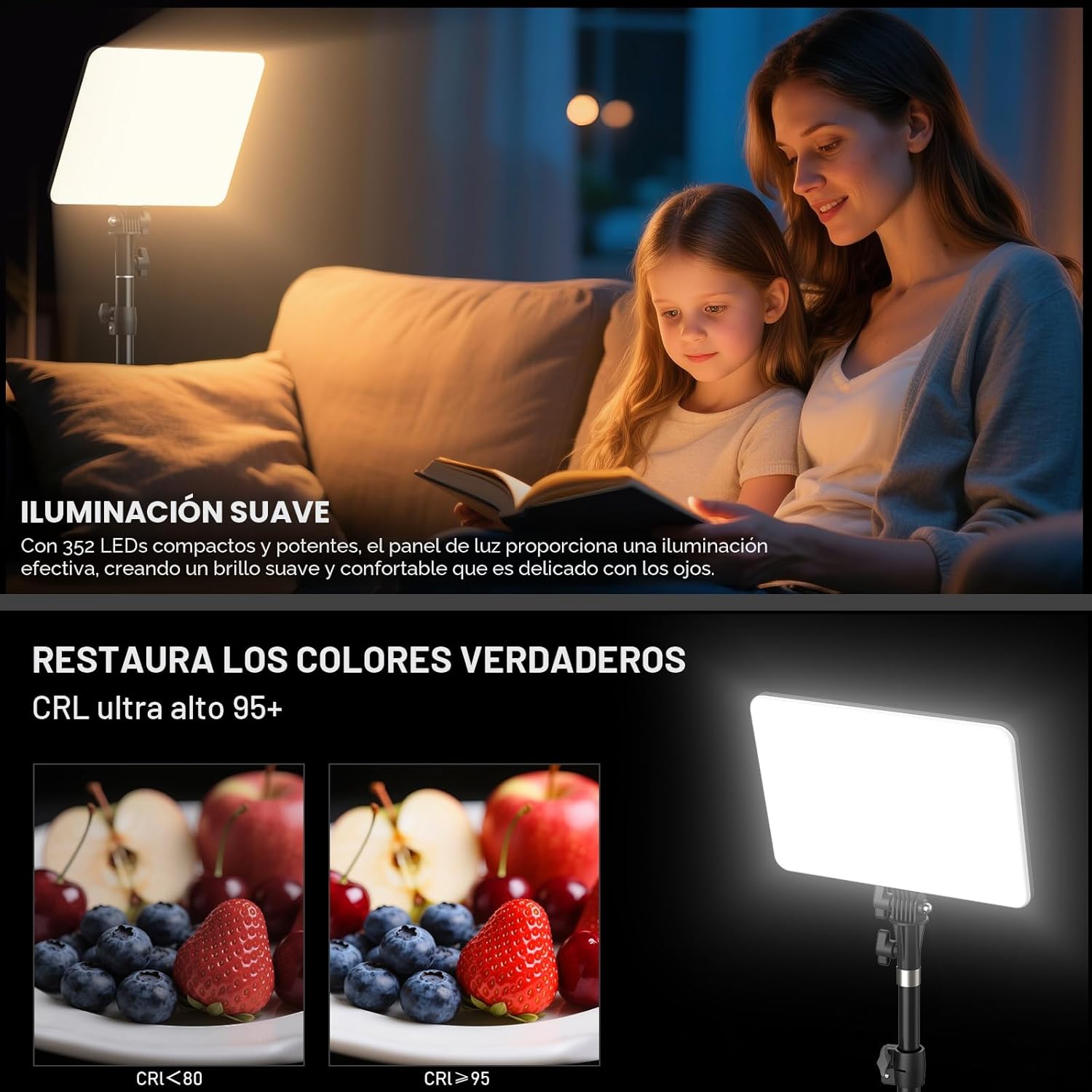 Kit de Iluminación de Fotografía Mejorado de 30W, Anautin Paquete d...