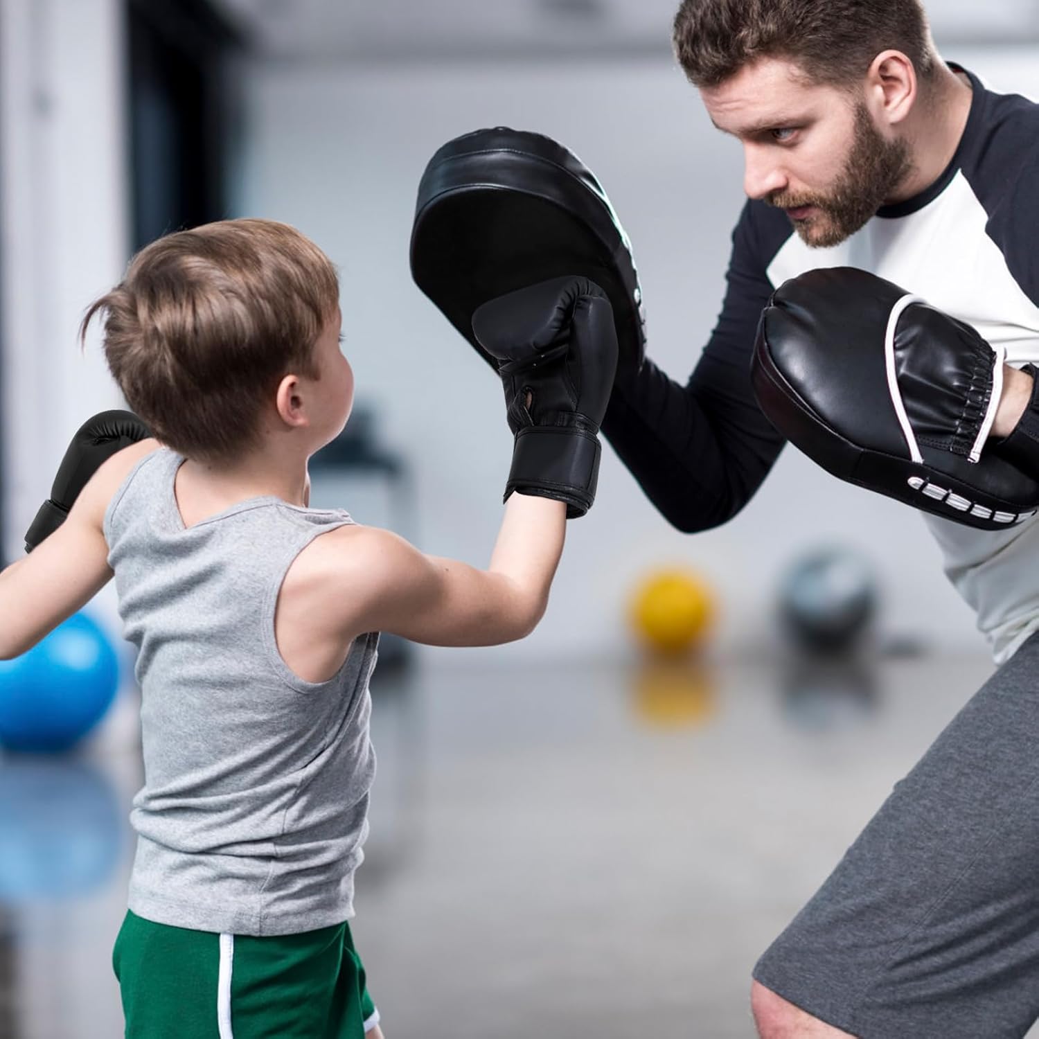 Guantes de boxeo para niños y niñas, guantes de entrenamiento de bo...