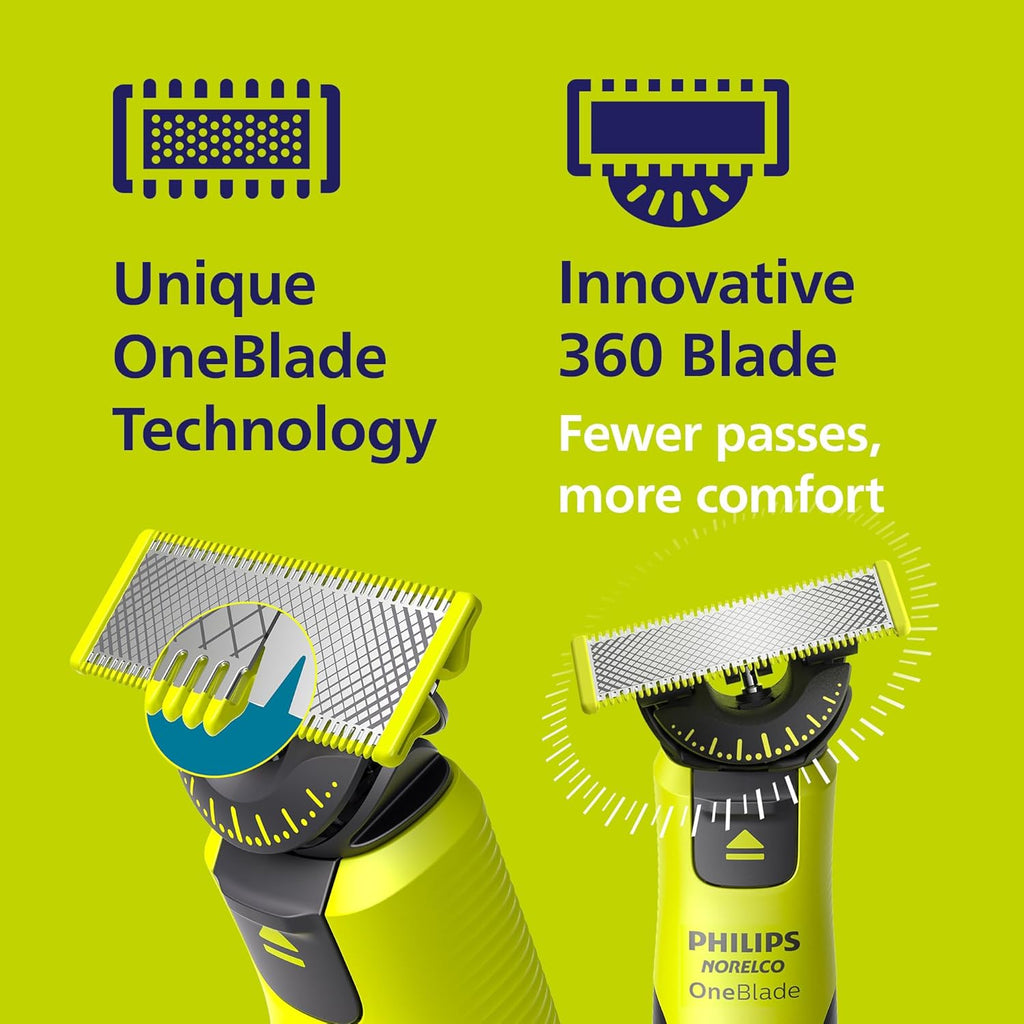 Philips Norelco OneBlade 360 con conectividad híbrida cara + cuerpo...