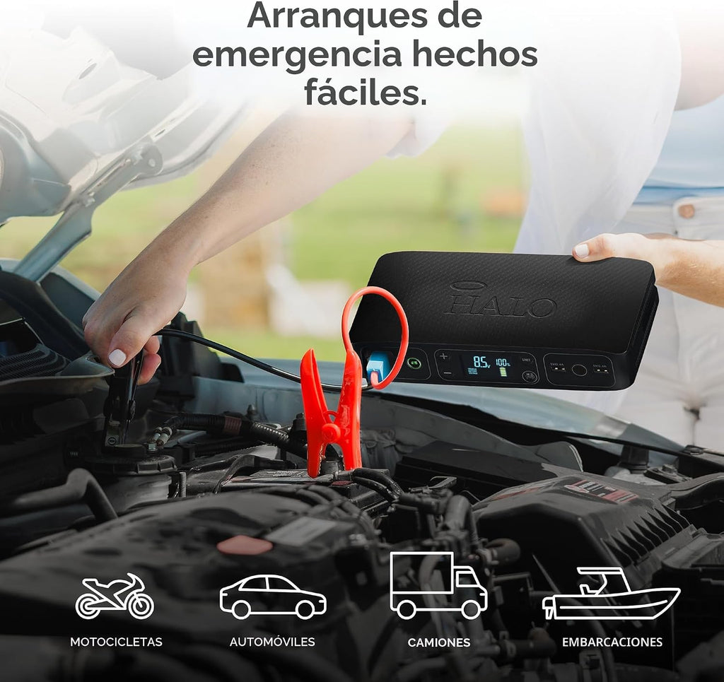 HALO Bolt Air 58830 Arrancador de Batería Portátil para Automóvil |...