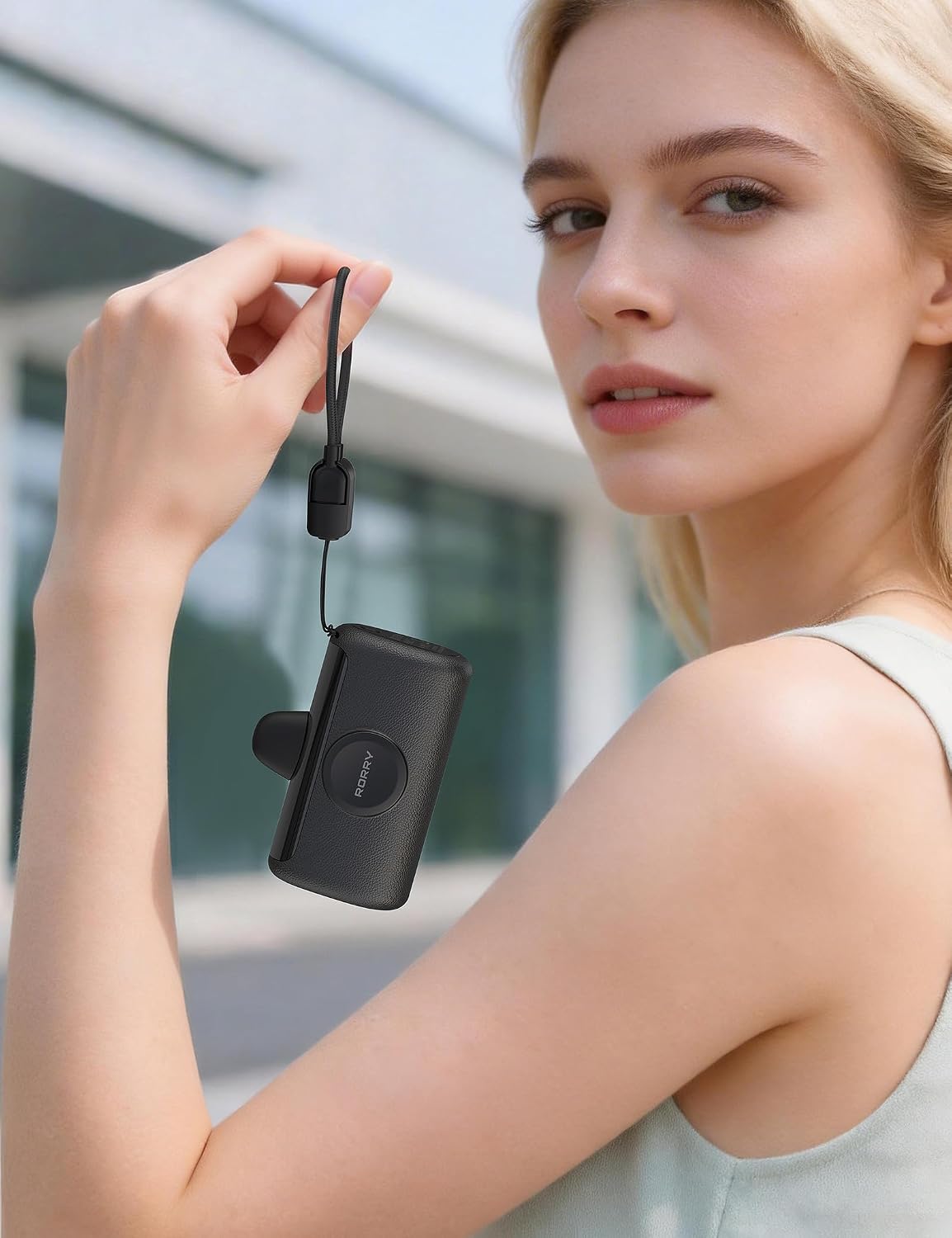 RORRY Mini Cargador Portátil USB C, 10000mAh PD 22.5W Banco de Ener...