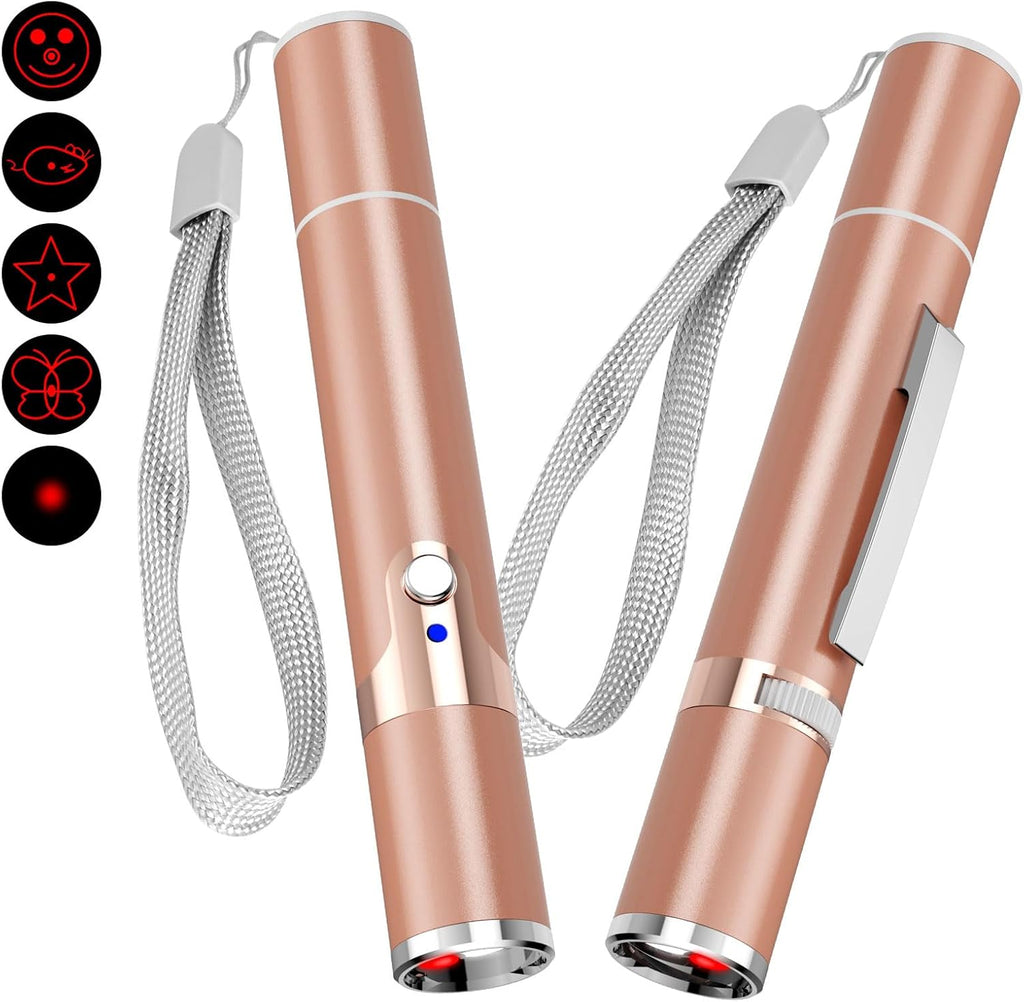 TBTeek Juguetes para gatos, con funda de metal, 2 piezas, recargabl...
