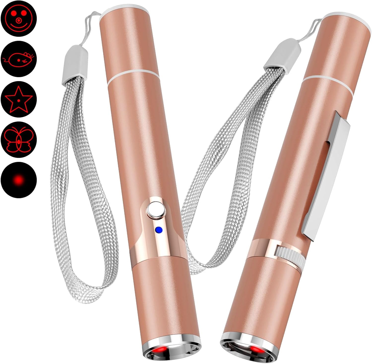 TBTeek Juguetes para gatos, con funda de metal, 2 piezas, recargabl...