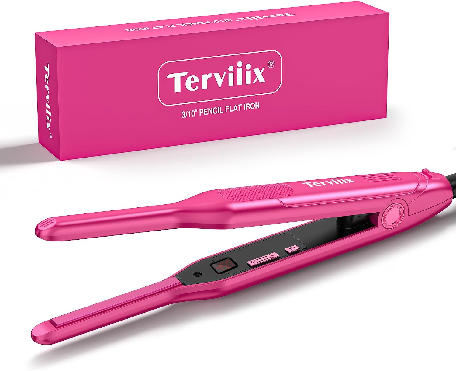 Terviiix Mini plancha plana y alisador de pelo para cabello corto,...