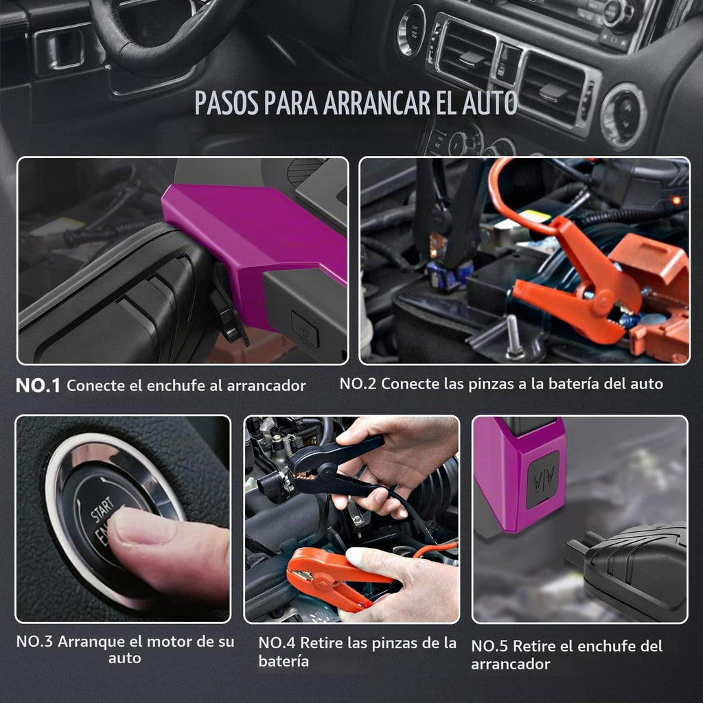 DNA Motoring TOOLS-00268 12V 1500A 15000 mAh Arrancador portátil mu...