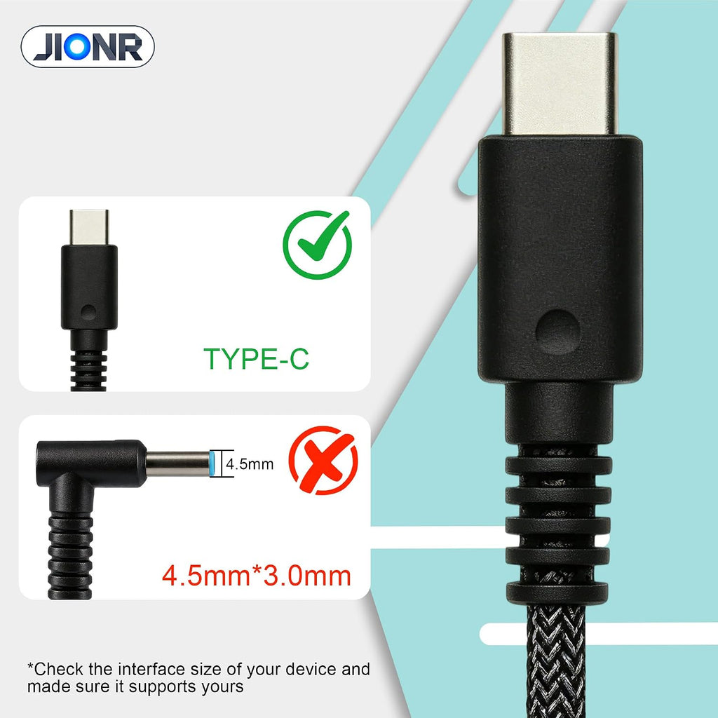 Cargador de laptop USB C de 90 W para HP Spectre x360 904144-850 90...