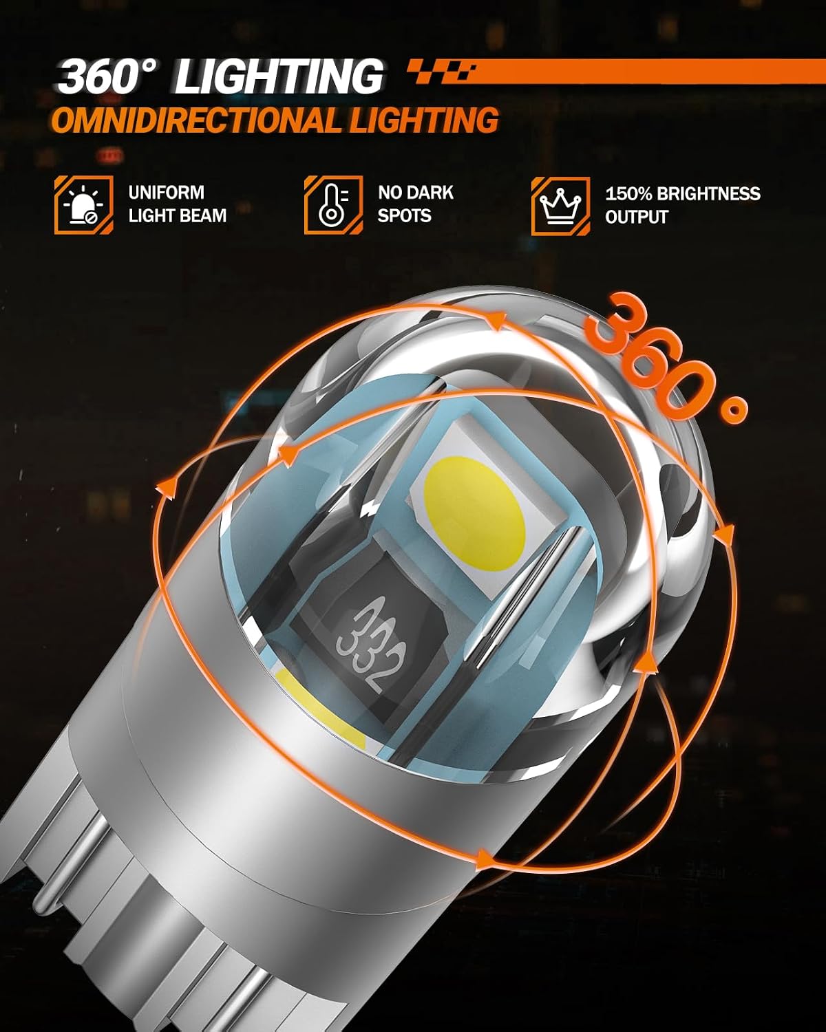 SEALIGHT 194 - Bombilla LED de 6000 K, color blanco, para placa de...