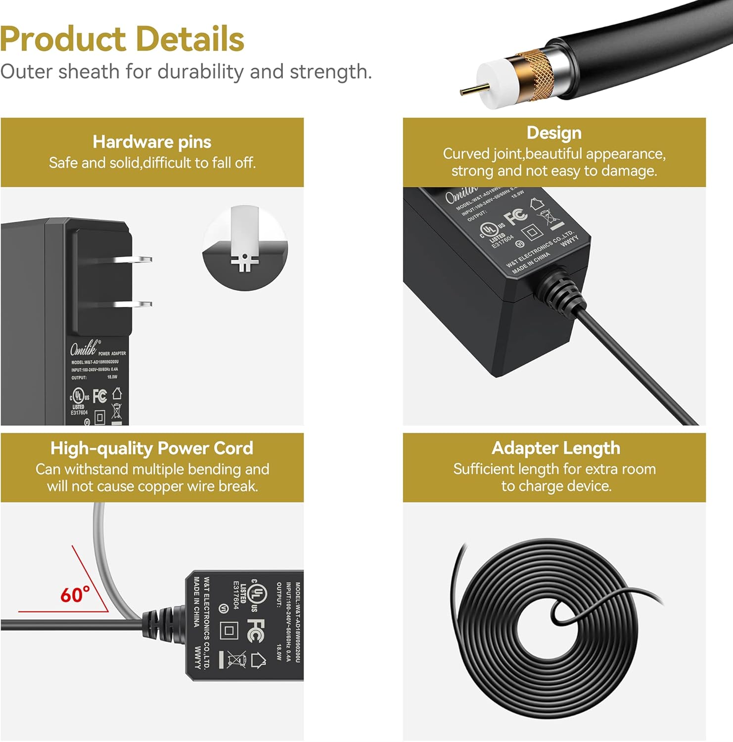 Omilik Cargador de repuesto de 18 V con certificación UL para Sharp...