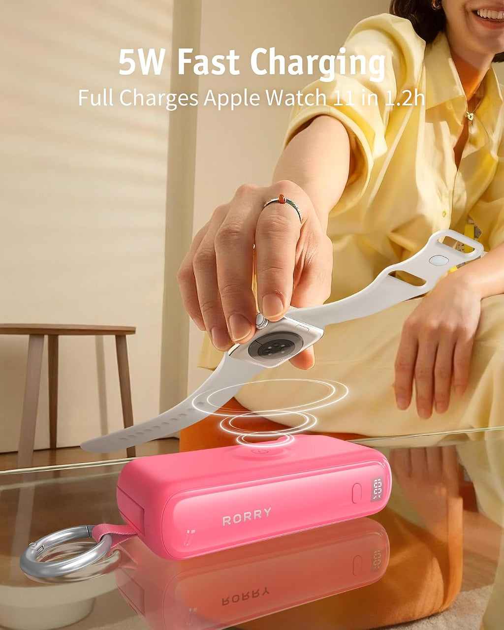 RORRY Flow Cargador portátil, batería externa de 10000 mAh y 40 W d...
