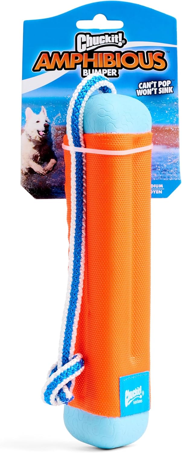 Chuckit! Parachoques Anfibio Flotante Juguete de Buscar para Perros...