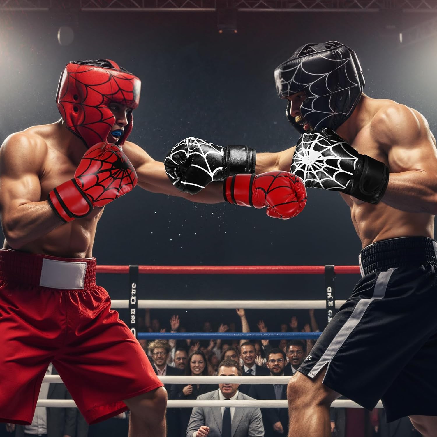 Arrowbash Juego de 2 protectores de cabeza y guantes de boxeo para...