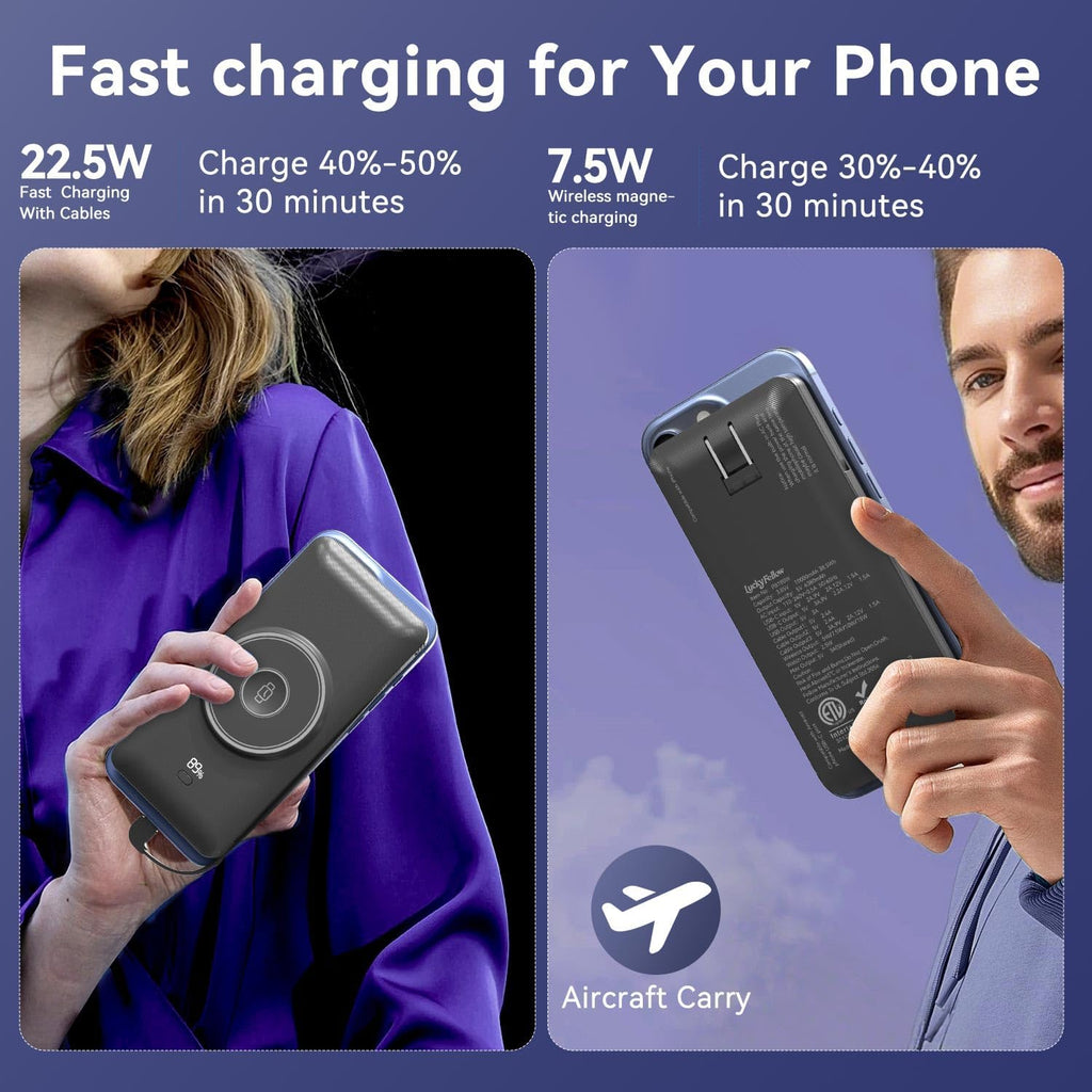 Cargador portátil magnético de 10000mAh para iWatch y iPhone, banco...