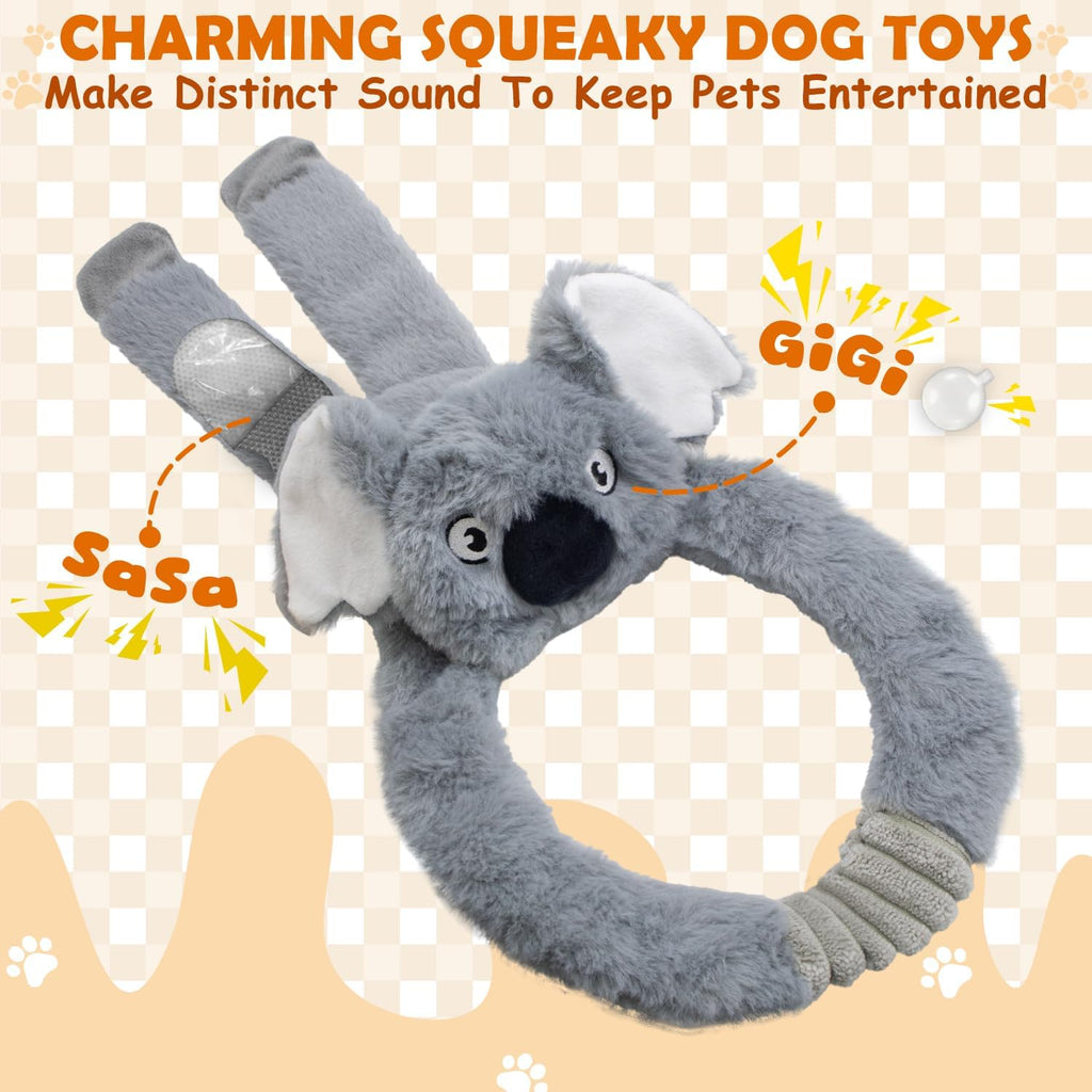 Chongqile Paquete de 5 juguetes para perros sin relleno, de peluche...