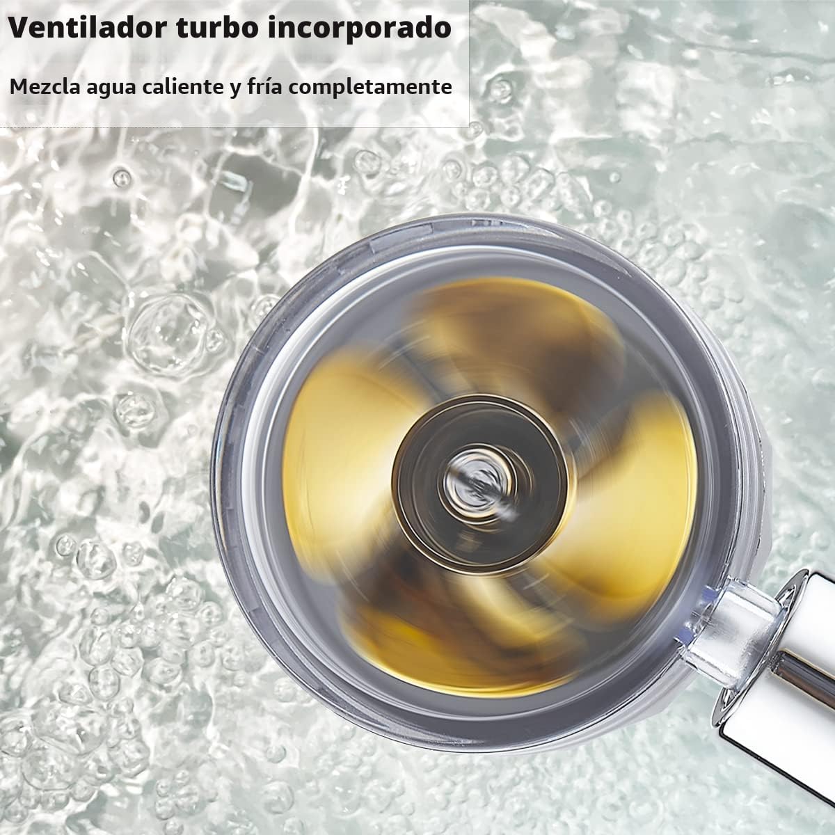 Cabezal de ducha de mano de alta presión CWPW con filtros, Vortex h...