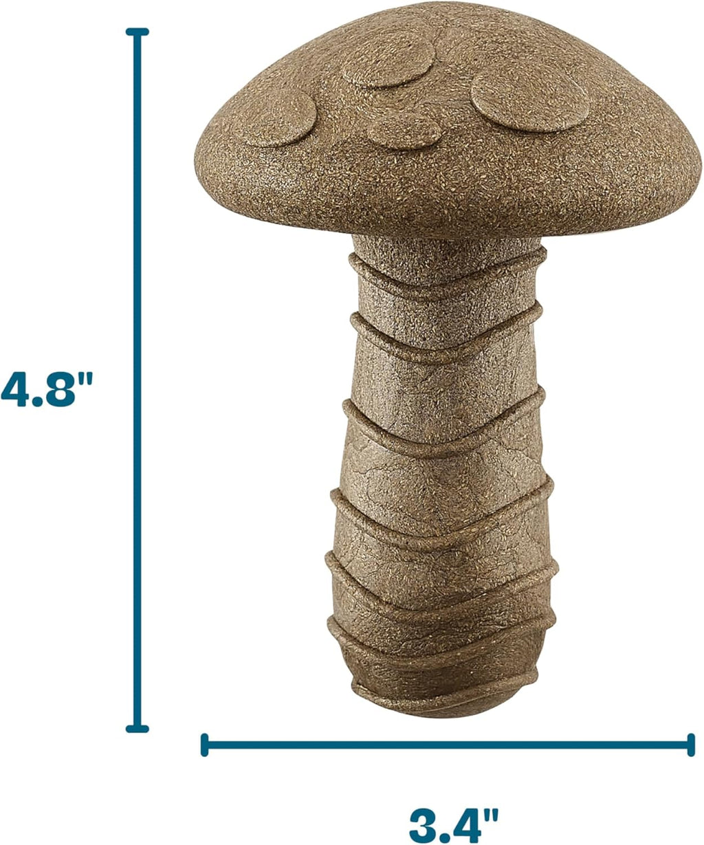 Outward Hound Dogwood Mushroom - Juguete masticable duradero para p...