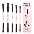 Jessup brochas de maquillaje 5 piezas, juego de brochas de ojos de...