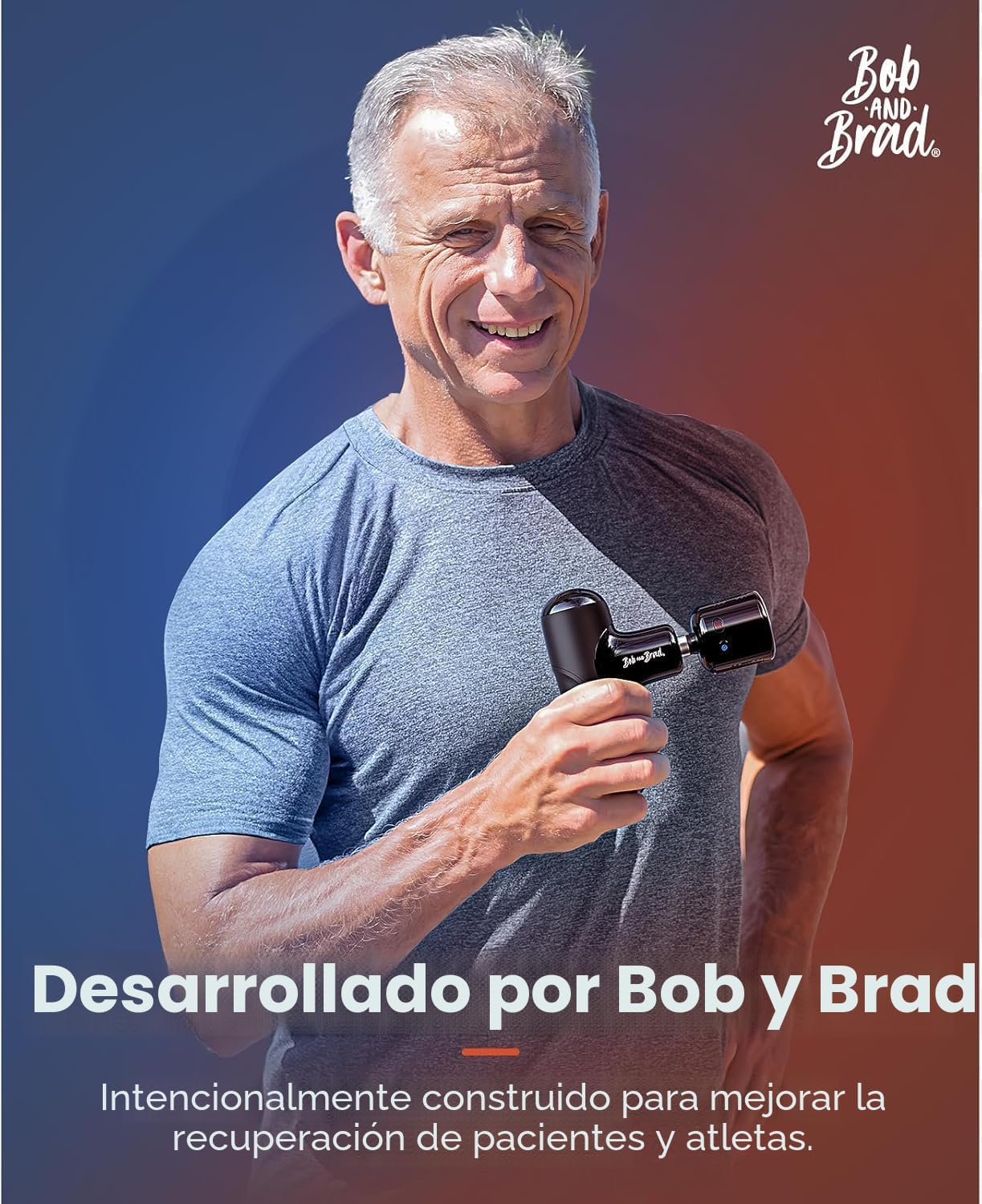 BOB AND BRAD Q2 Pro Mini pistola de masaje con calor y frío, masaje...