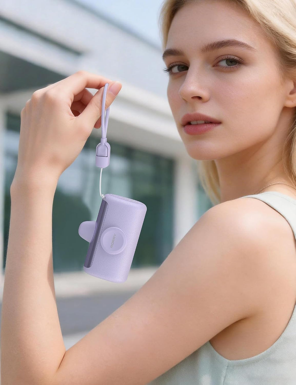 RORRY Mini Cargador Portátil USB C, 10000mAh PD Carga Rápida de 22....