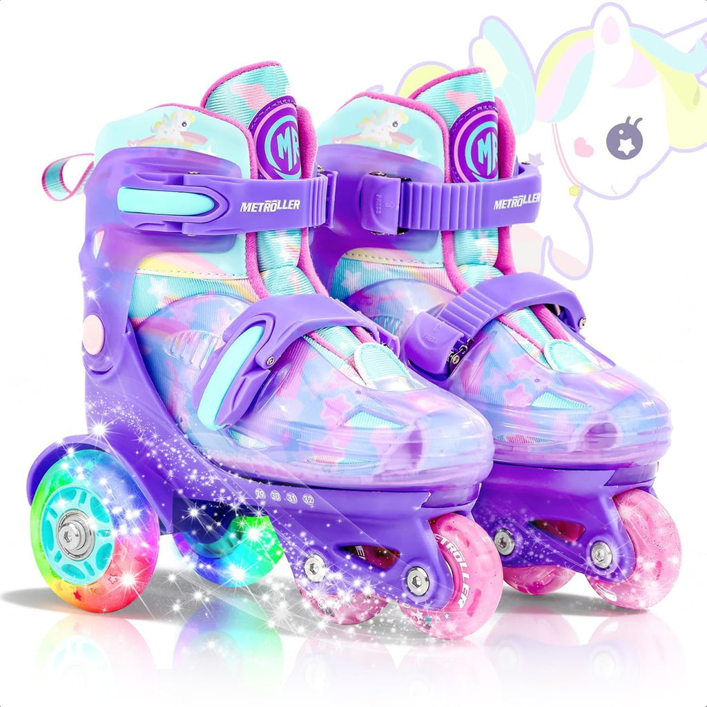 METROLLER Patines de equilibrio con ruedas ajustables para niños pe...