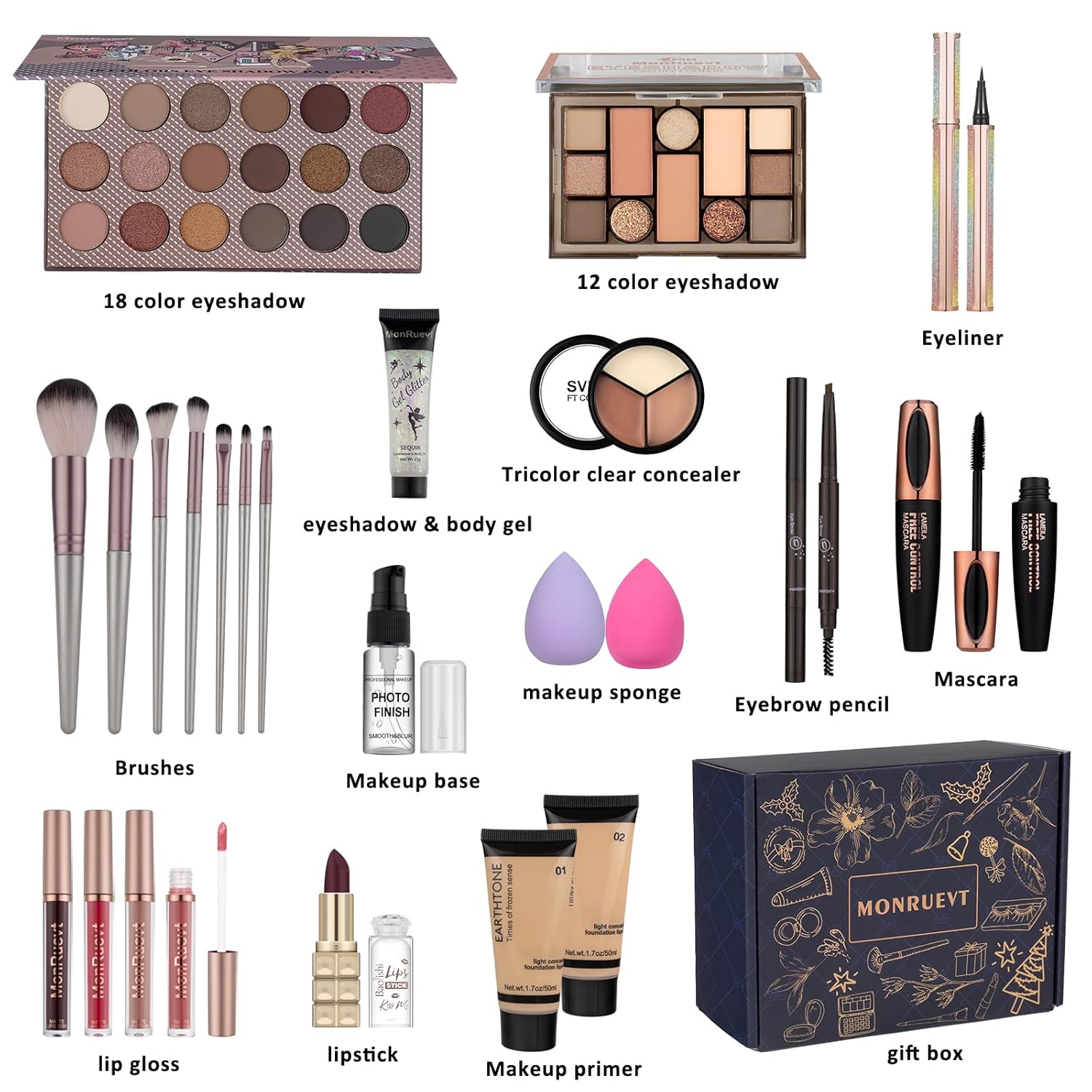 Kits de maquillaje para adolescentes, kit de maquillaje para mujere...